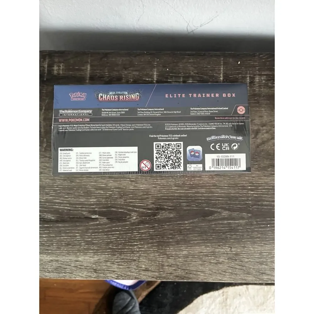 Pokemon Mega Evolution Chaos Rising Elite Trainer Box Factory Sealed
